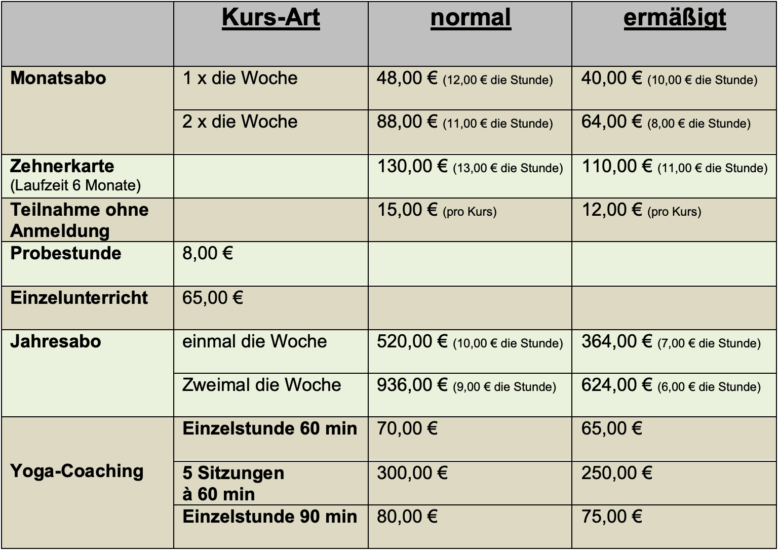 Kosten Yoga Stand 2023 09
